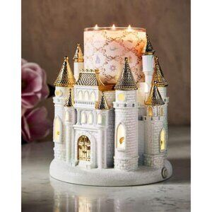 Disney Princess Light-up Castle Pedestal 3-Wick Candle Holder